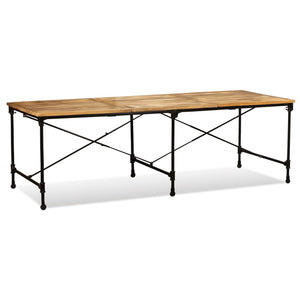 Tavolo da Pranzo in Legno Massello di Mango 240 cm 243992