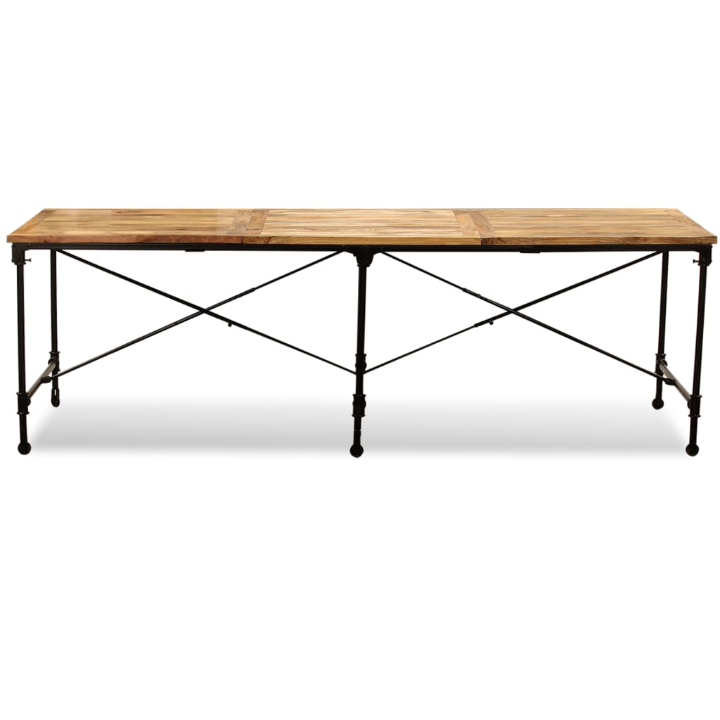 Tavolo da Pranzo in Legno Massello di Mango 240 cm 243992