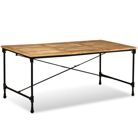 Tavolo da Pranzo in Legno Massello di Mango 180 cm 243993