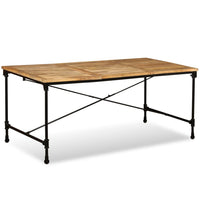 Tavolo da Pranzo in Legno Massello di Mango 180 cm 243993