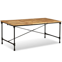 Tavolo da Pranzo in Legno Massello di Mango 180 cm 243993