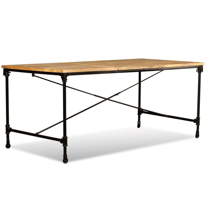 Tavolo da Pranzo in Legno Massello di Mango 180 cm 243993