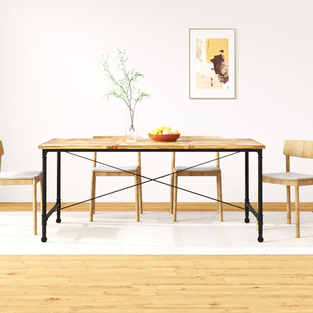 Tavolo da Pranzo in Legno Massello di Mango 180 cm 243993