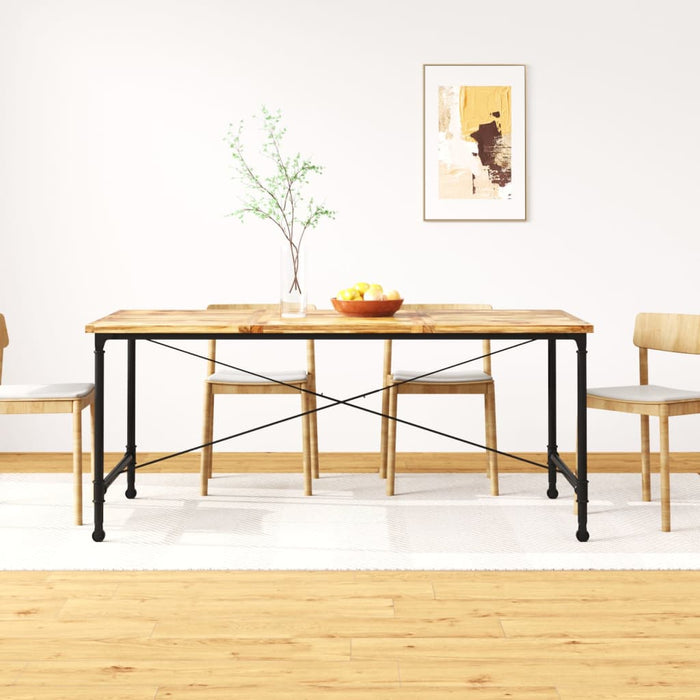 Tavolo da Pranzo in Legno Massello di Mango 180 cm 243993