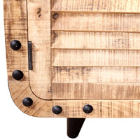 Mobile Porta TV in Legno Grezzo di Mango 120x30x50 cm 244009