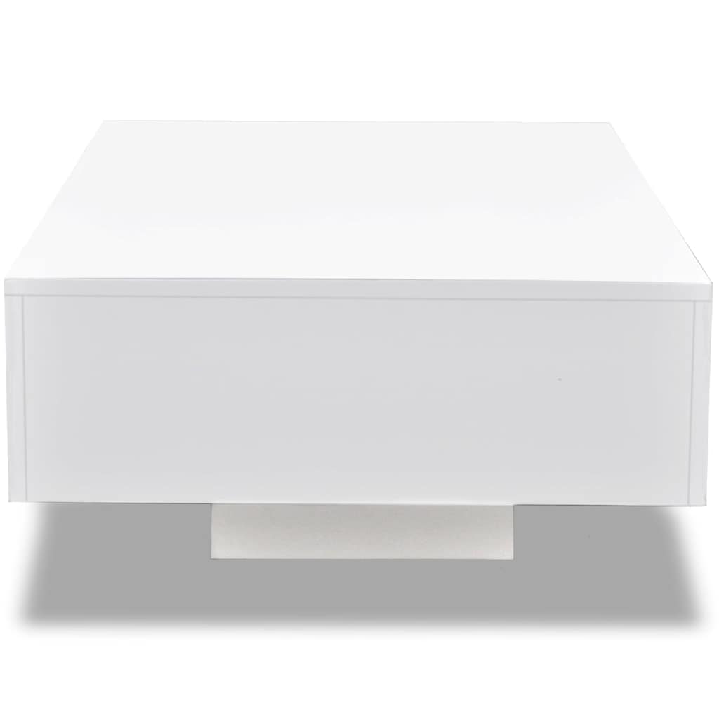 Tavolino da Salotto Bianco Lucido 244022