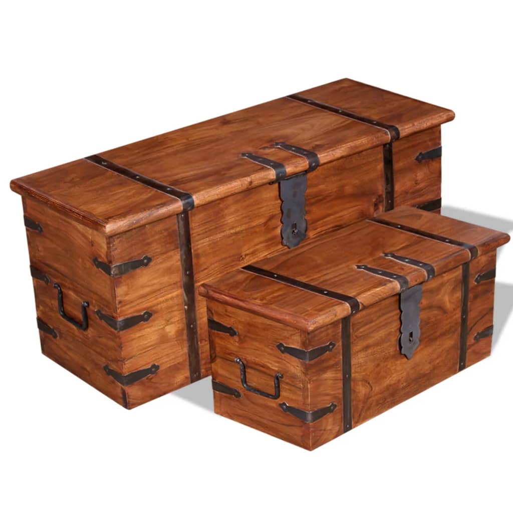 Set Bauli 2 pz in Legno Massello cod mxl 66113