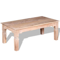 Tavolino da Salotto-Tavolino da soggiorno-Tavolo in Legno Massello di Acacia 110x60x45 cm