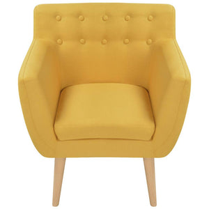Poltrona Gialla in Tessuto 244069
