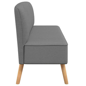 Divano in Tessuto 117x55,5x77 cm Grigio Chiaro 244070