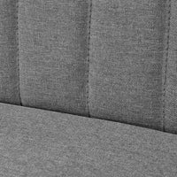 Divano in Tessuto 117x55,5x77 cm Grigio Chiaro 244070