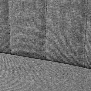 Divano in Tessuto 117x55,5x77 cm Grigio Chiaro 244070