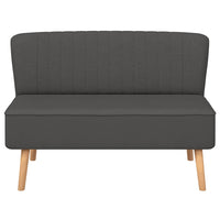 Divano in Tessuto 117x55,5x77 cm Grigio Scuro 244071