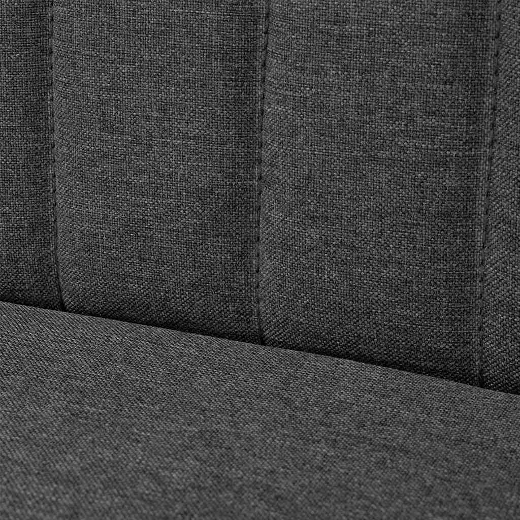 Divano in Tessuto 117x55,5x77 cm Grigio Scuro 244071