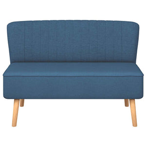 Divano in Tessuto 117x55,5x77 cm Blu 244072