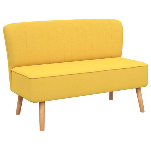 Divano in Tessuto 117x55,5x77 cm Giallo 244074