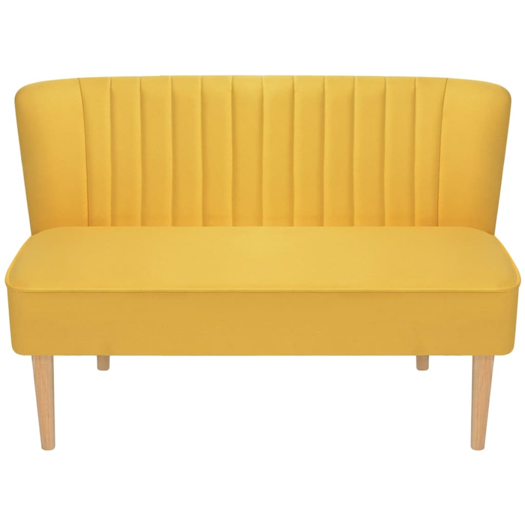 Divano in Stoffa 117x55,5x77 cm Giallo  cod mxl 68587