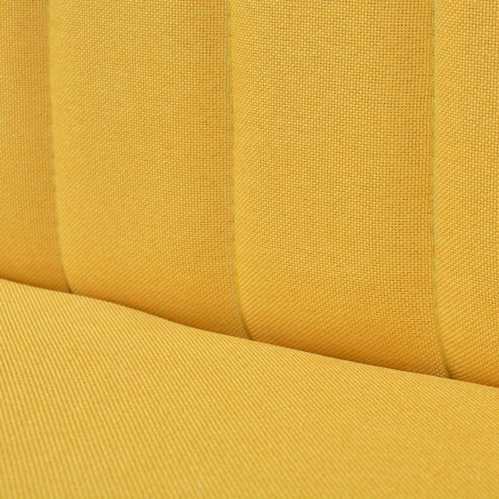 Divano in Stoffa 117x55,5x77 cm Giallo  cod mxl 68587