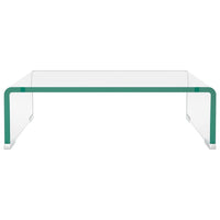 Mobile/Rialzo porta TV in Vetro Bianco 40x25x11 cm cod mxl 7478