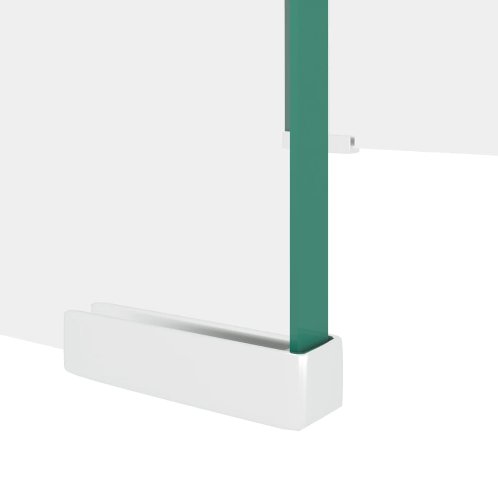 Mobile/Rialzo porta TV-Supporto per TV in Vetro Bianco 40x25x11 cm
