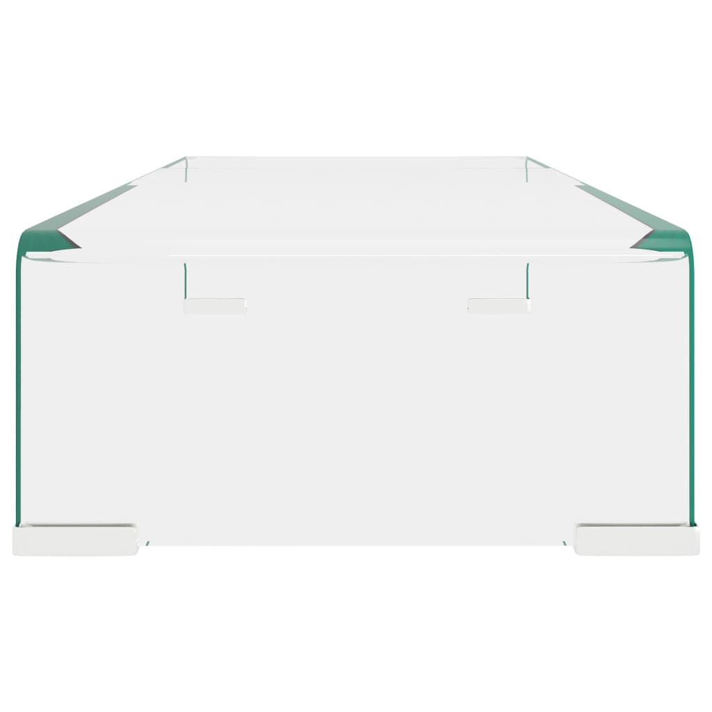 Mobile/Rialzo Porta TV in Vetro Trasparente 60x25x11 cm 244127