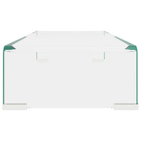 Mobile/Rialzo Porta TV in Vetro Trasparente 60x25x11 cm 244127