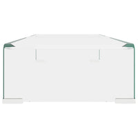 Mobile/Rialzo Porta TV in Vetro Trasparente 70x30x13 cm 244128