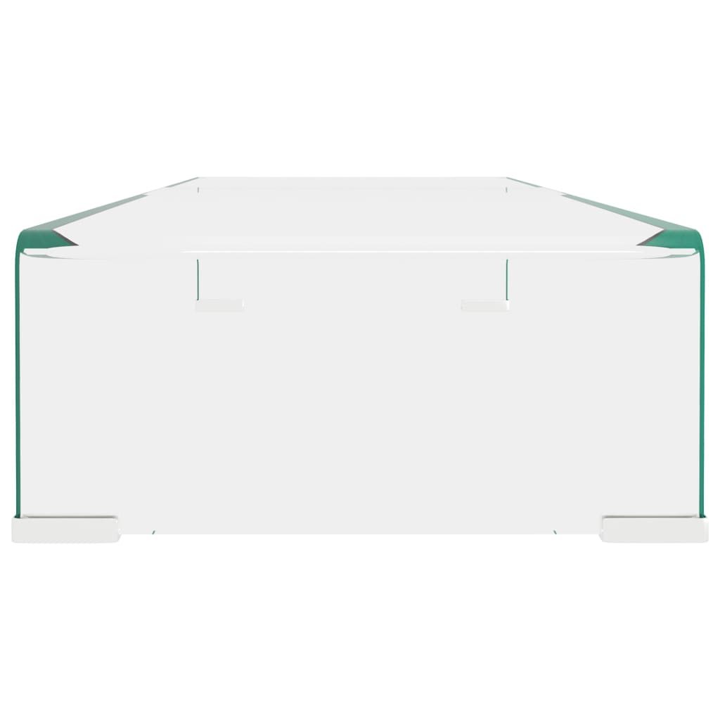 Mobile/Rialzo Porta TV in Vetro Trasparente 80x30x13 cm cod mxl 9803