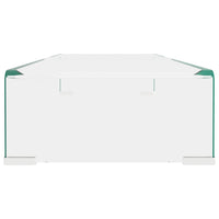 Mobile/Rialzo Porta TV in Vetro Trasparente 80x30x13 cm cod mxl 9803