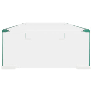 Mobile/Rialzo Porta TV in Vetro Trasparente 80x30x13 cm cod mxl 9803