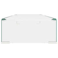 Mobile/Rialzo Porta TV in Vetro Trasparente 90x30x13 cm 244130