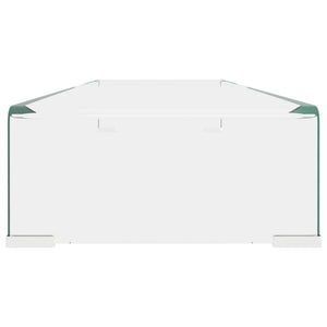 Mobile/Rialzo Porta TV in Vetro Trasparente 100x30x13 cm cod mxl 12819