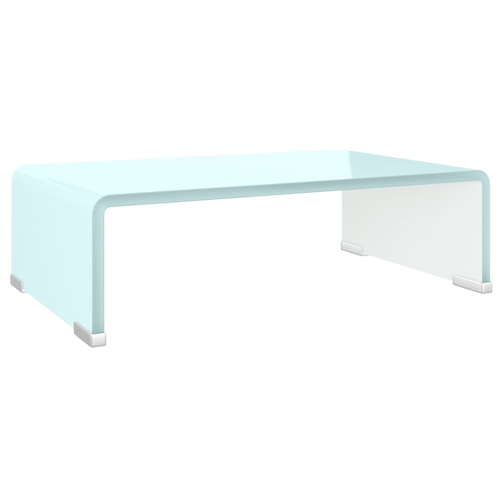 Supporto TV-Rialzo Monitor in Vetro Verde 40x25x11 cm