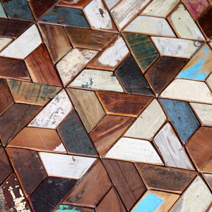 Set Tavolino da Salotto 3 pz in Legno Massello Riciclato 244229