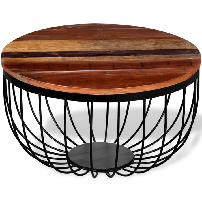 Tavolino da Salotto in Legno Massello di Recupero 244230