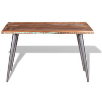 Tavolo da Pranzo in Legno Massello Anticato 120x60x76 cm 244242