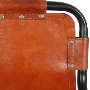 Sgabelli da Bar 2 pz in Vera Pelle 244248