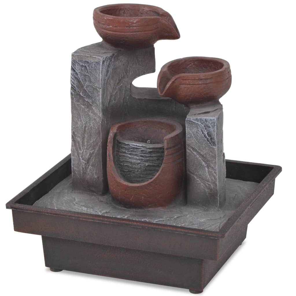 Fontana da Interni con Luce a LED in Poliresina 244284