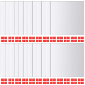 24 Pz Piastrelle a Specchio Quadrate in Vetro 244462