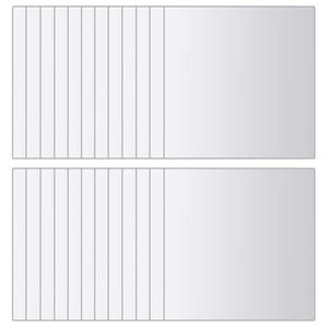 24 Pz Piastrelle a Specchio Quadrate in Vetro