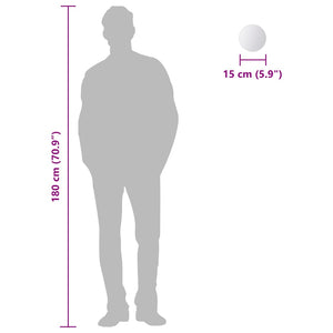 8 Pz Piastrelle a Specchio Rotonde-Specchio decorativo in Vetro