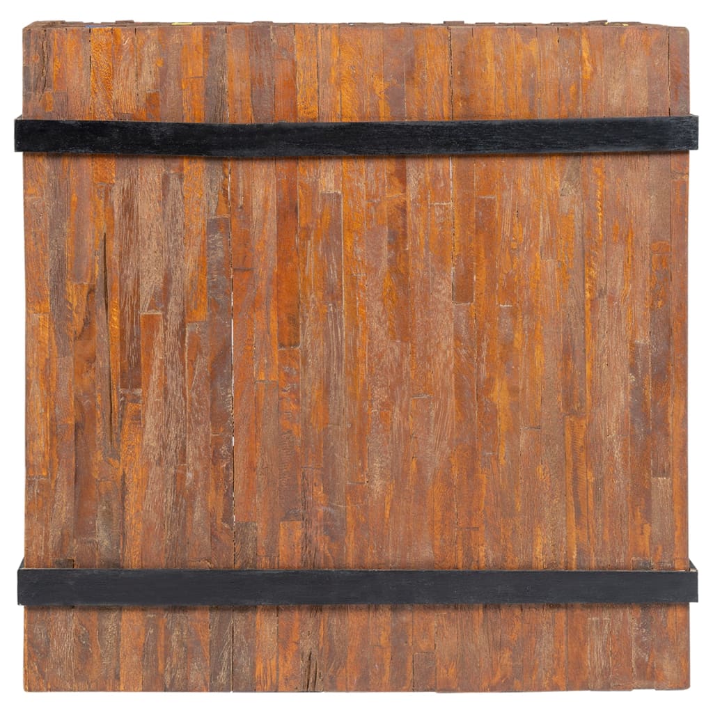 Tavolino Laterale in Legno di Teak 60x60x38 cm 244515