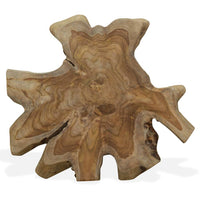 Tavolino da Salotto in Legno di Teak Autentico 80x70x38 cm 244550