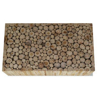 Tavolino da Salotto in Legno di Teak Autentico 90x50x30 cm 244556