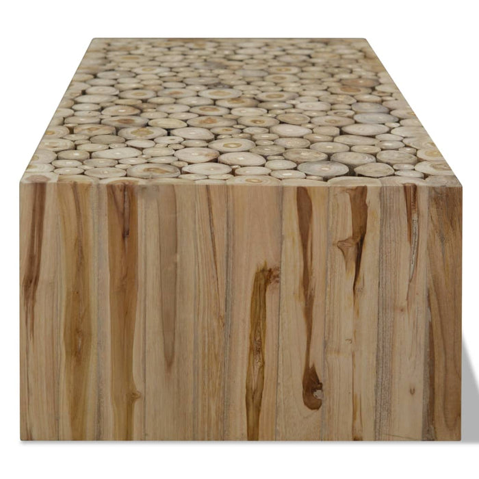 Tavolino da Salotto in Legno di Teak Autentico 90x50x30 cm 244556