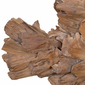 vidaXL Scultura di Pesce in Teak 40x12x57 cm