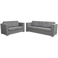 2 Pz Set di Divani in Stoffa Grigio Chiaro  cod mxl 16808