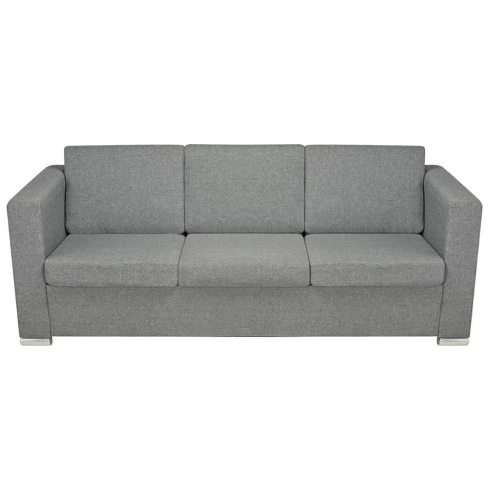 2 Pz Set di Divani in Stoffa Grigio Chiaro  cod mxl 16808