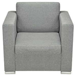 3 Pz Set di Divani in Stoffa Grigio Chiaro 274213