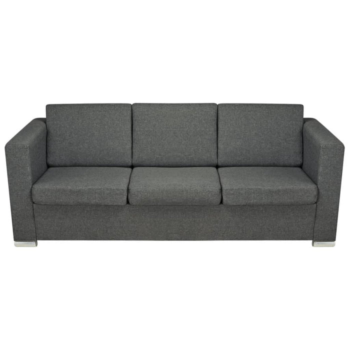 2 Pz Set di Divani in Stoffa Grigio Scuro 274214